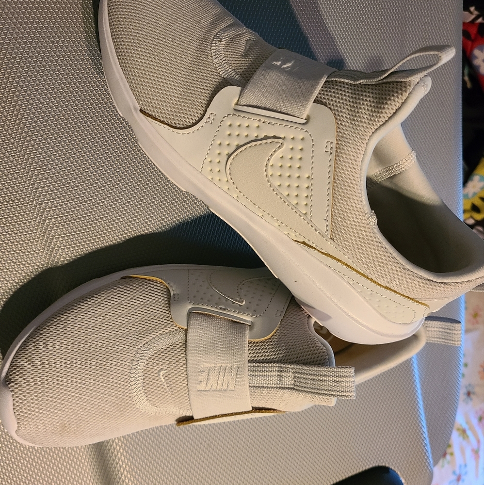 Gray Nike sneakers
